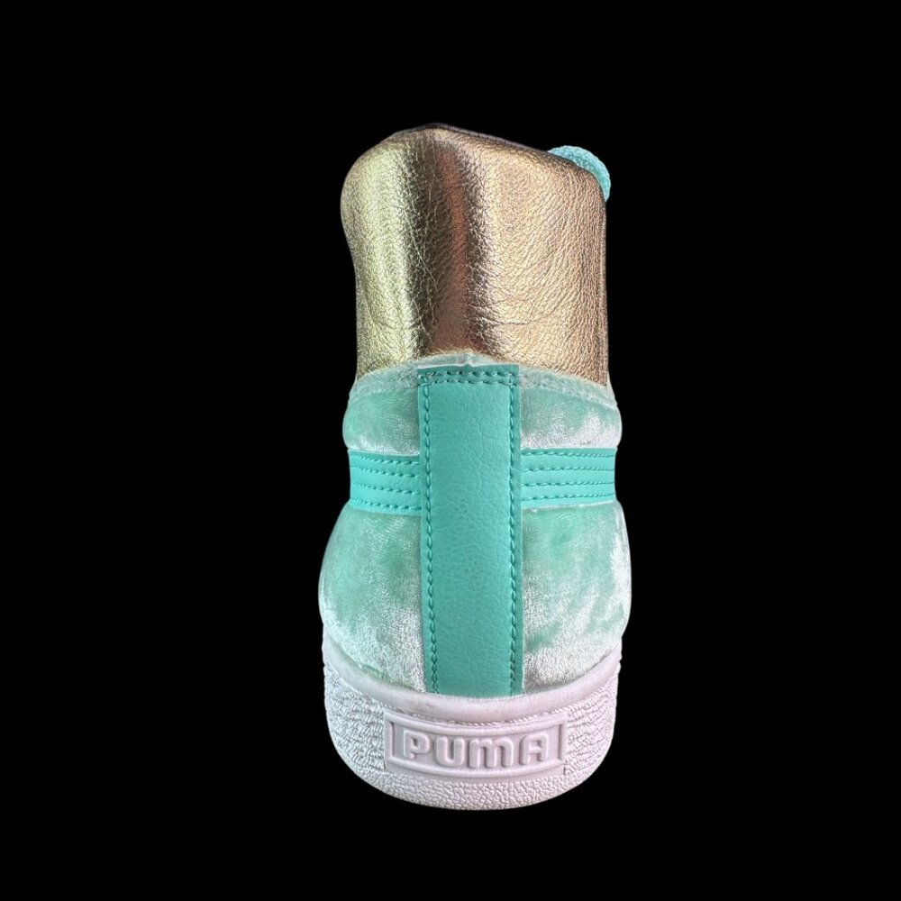 Puma Dee & Ricky x Basket Mid Lady Liberty Whimsical World Velvet Mens Size 10.5 - Picture 11 of 14